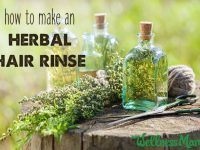 How to make an herbal hair rinse
