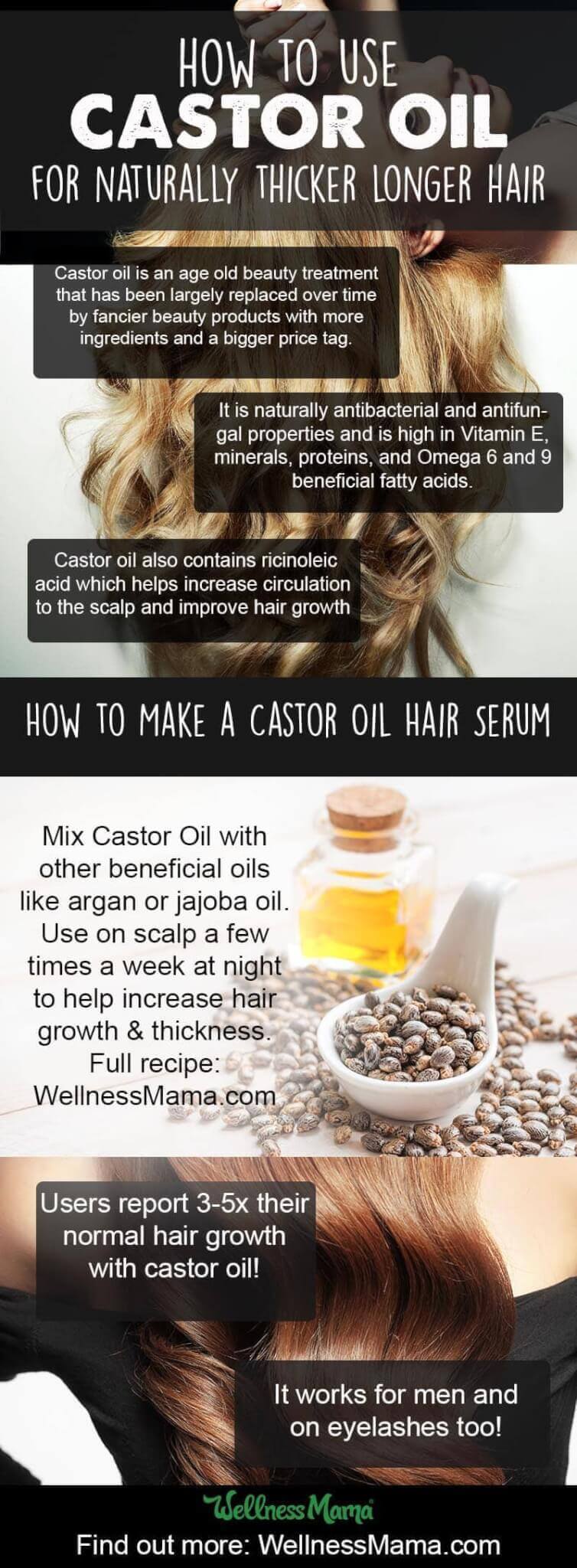 How to use castor oil for naturally thicker longer hair