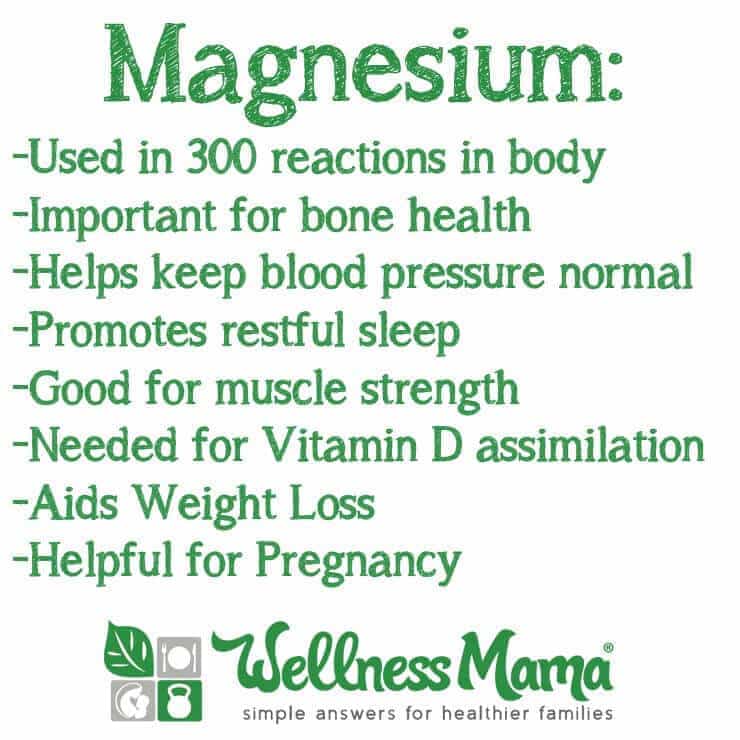 What are signs of magnesium deficiency?