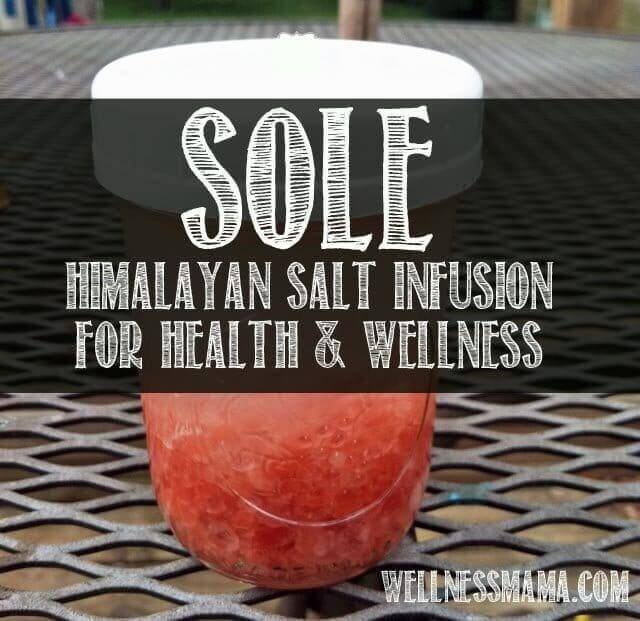 Infusion de sel unique pour la santé et le bien-être